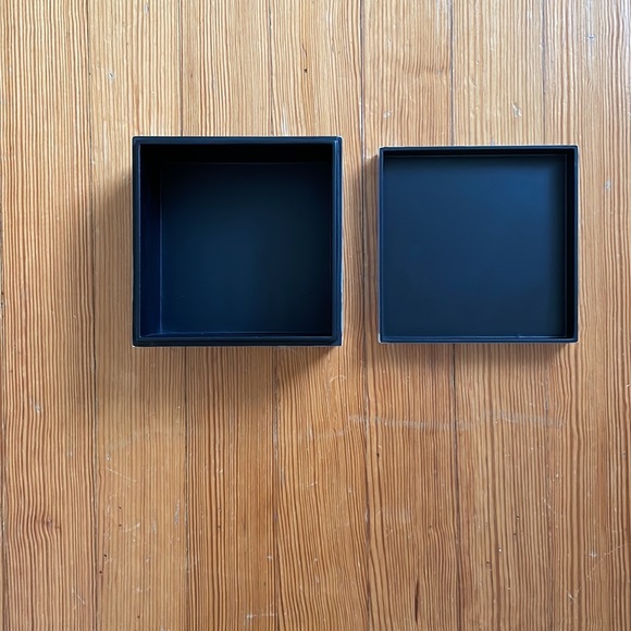 Frog Hill Designs Gray, Lacquered Glossy Rectangular and Square Box Set - Picture 3 of 10